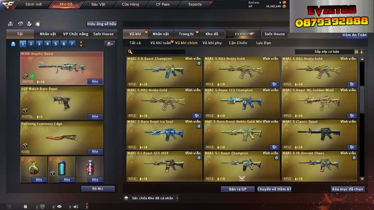 shop acc cf uy tin gia re